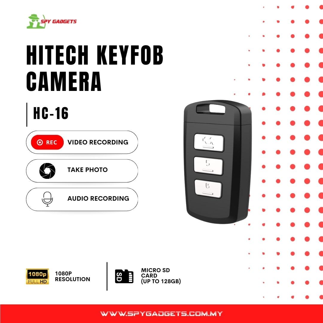 HC-16 - HI-TECH KEY FOB FULL-HD PORTABLE CAMERA - Image 2
