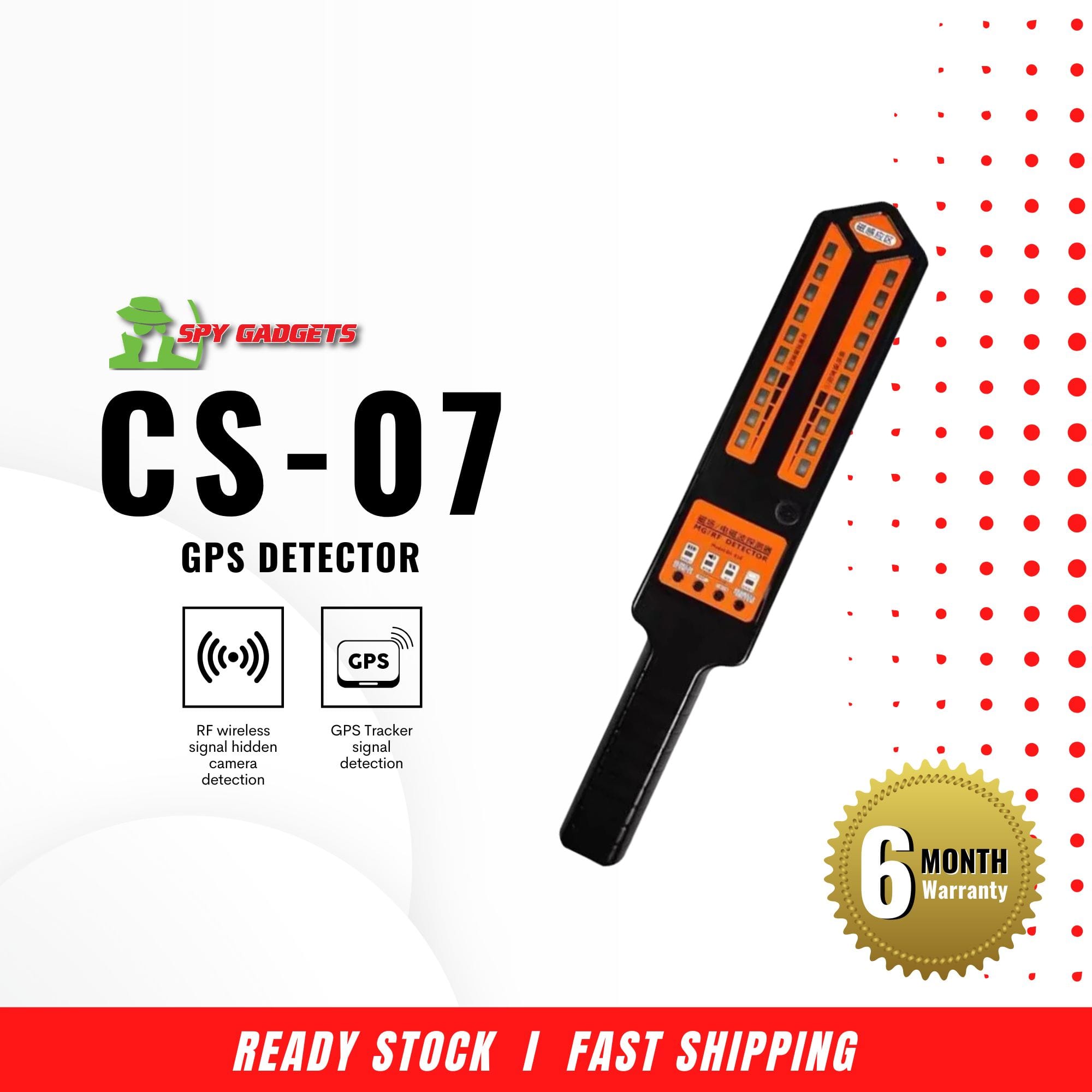 CS-07 - RF/MG DETECTOR FOR GPS TRACKER, HIDDEN CAMERA, MAGNET VOICE RECORDER - Image 2